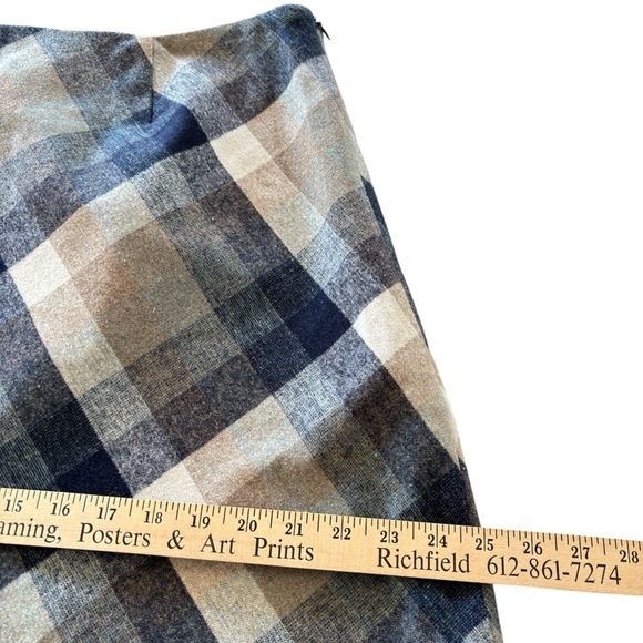 VTG Chadwick Maxi Skirt Plaid Womens Size 14 High Rise Wool Blend Cottagecore - Picture 7 of 13